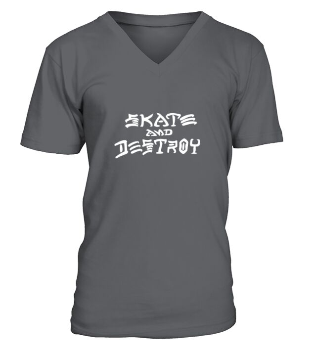 Thrasher Skate And Destroy V-Neck T-shirt