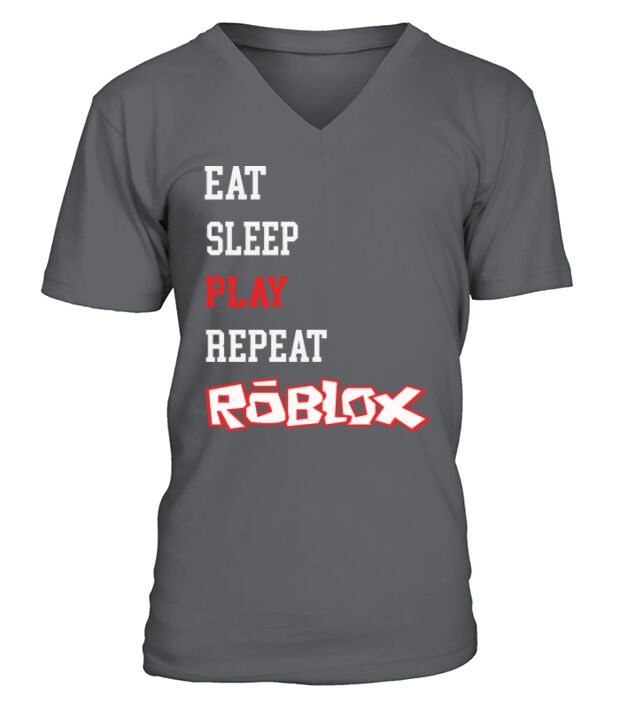 Roblox Eat Sleep Play Repeat V-Neck T-shirt