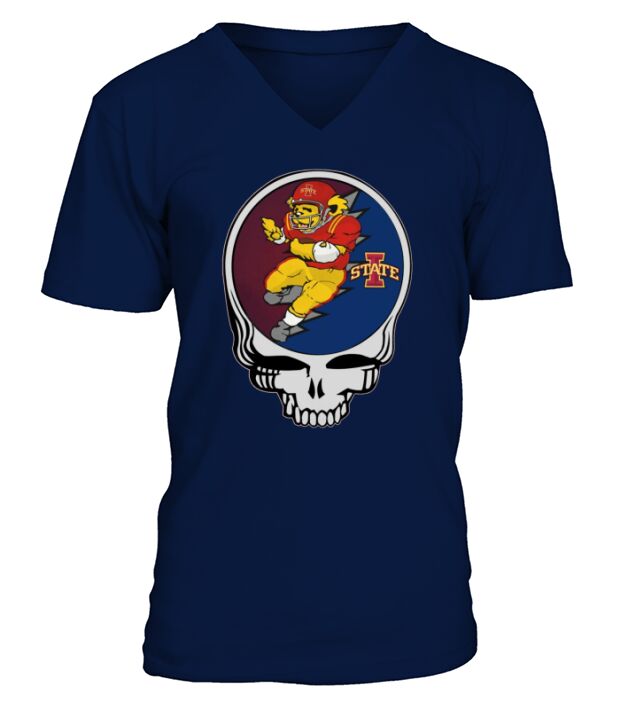 GratefulDead Iowa State Cyclones V-Neck T-shirt
