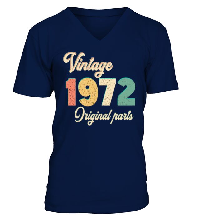 vintage 1972 original parts V-Neck T-shirt