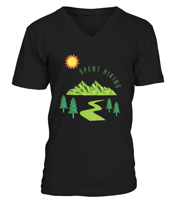 Happiness Is A Day Spent Hiking V-Neck T-shirt
