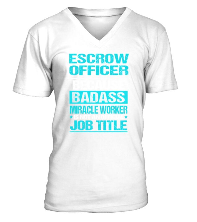 ESCROW OFFICER V-Neck T-shirt