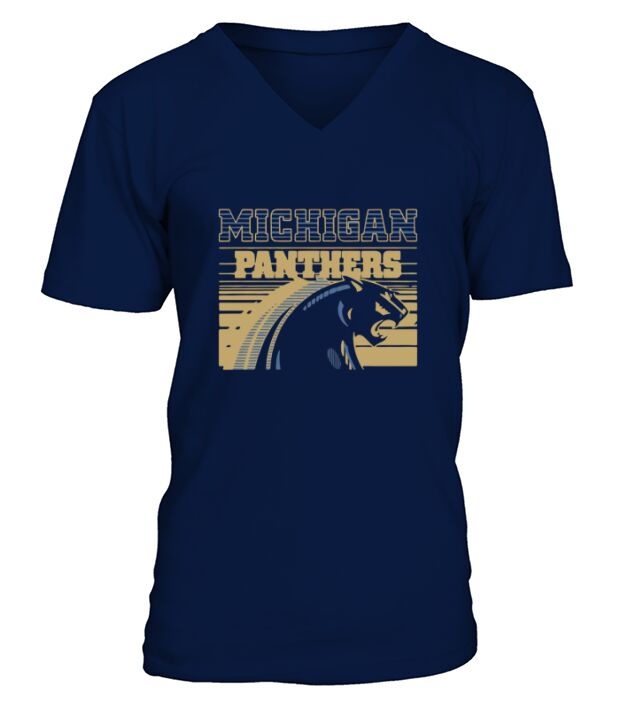 Michigan Panther vintage V-Neck T-shirt