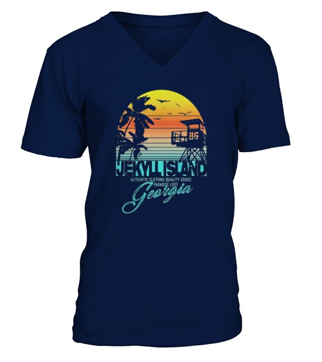 jekyll island Georgia beach shirt V-Neck T-shirt