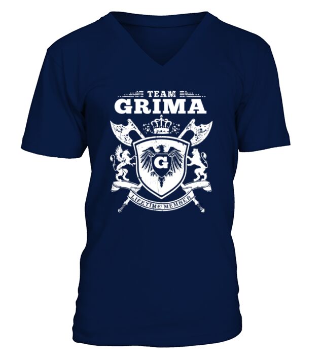 Team Grima  Lifetime Member V-Neck T-shirt
