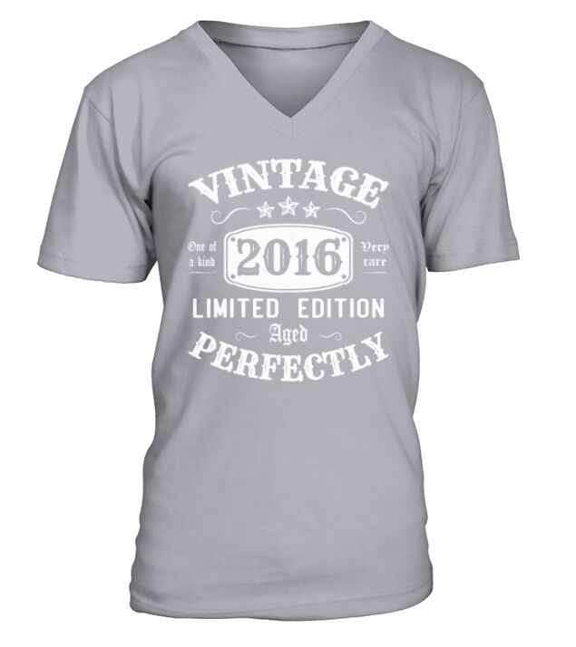 Vintage 2016 Limited Edition Aged Perfectly V-Neck T-shirt