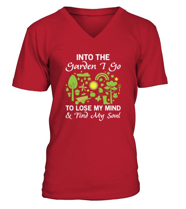 Into the Garden I Go Gardening - Unisex Long Sleeve V-Neck T-shirt