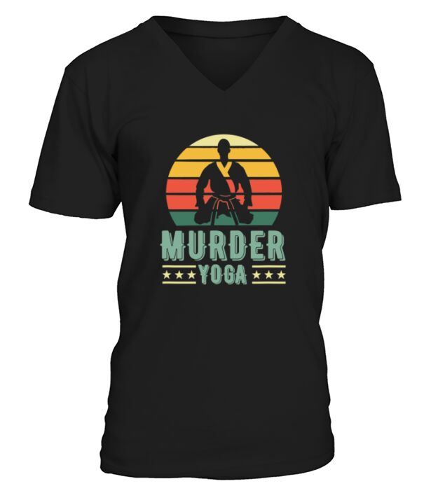 Murder Yoga Vintage V-Neck T-shirt