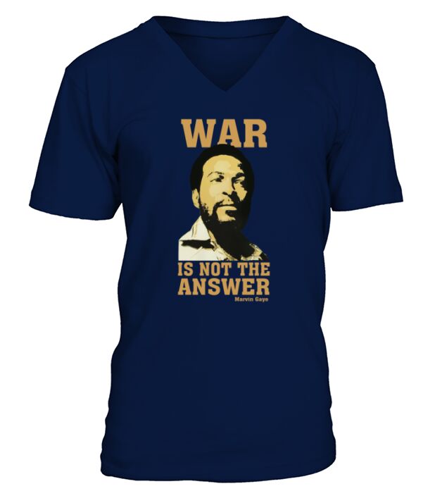 Marvin Gaye War is not the answer V-Neck T-shirt