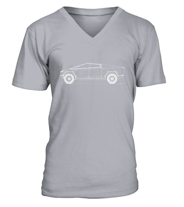 Tesla Cybertruck T-shirt V-Neck T-shirt