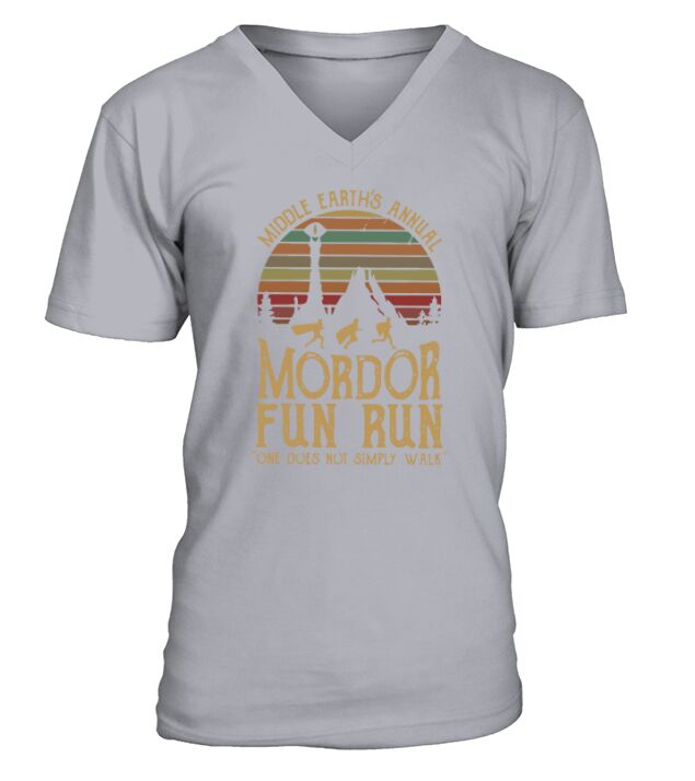 Mittelerdes jährlicher Mordor-Spaßlauf man geht nicht einfach Shirt V-Neck T-shirt