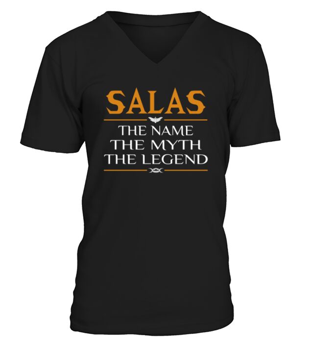 Salas The Name The Myth The Legend V-Neck T-shirt