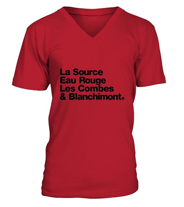 La source eau rouge les combes and blanchimont V-Neck T-shirt