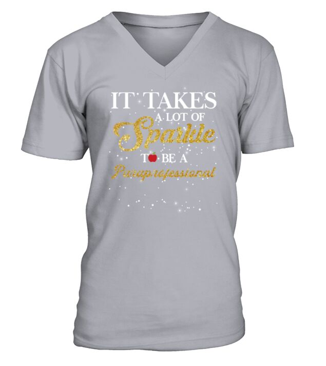 it takes a lot of sparkle to be a Paraprofessional V-Neck T-shirt