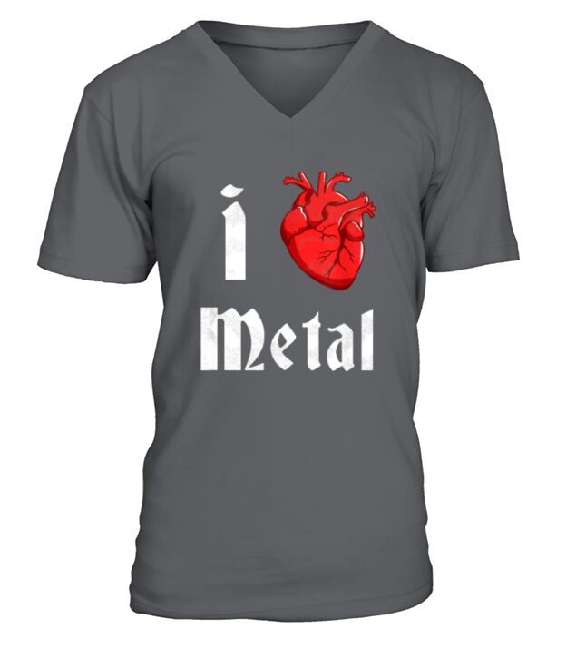 I Heart Metal funny shirts V-Neck T-shirt
