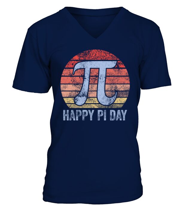 PI Day 2022 Math Lover Mathematics Retro Vintage V-Neck T-shirt