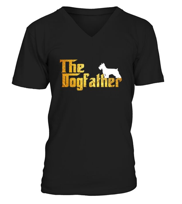 Bullmastiff Dogfather T Shirt - Bullmastiff Lover Gifts V-Neck T-shirt