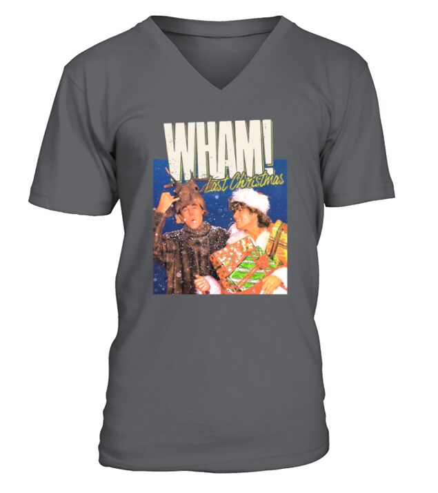 George Michael Last Christmas Wham - Ladies V-Neck V-Neck T-shirt