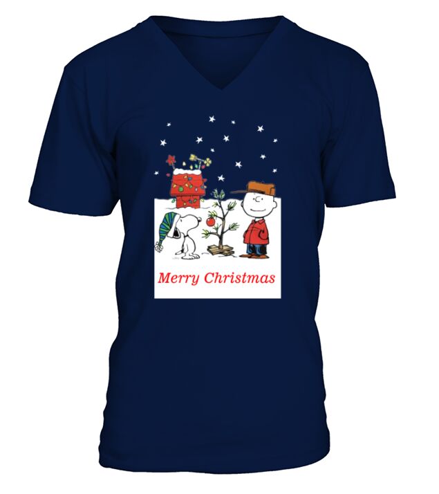 Charlie Christmas Tree shirt V-Neck T-shirt