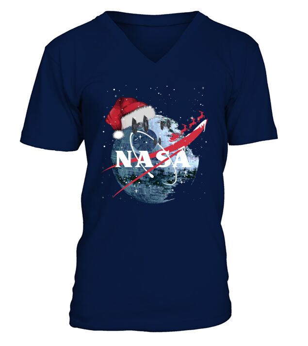 Nasa Christmas Tshirt V-Neck T-shirt