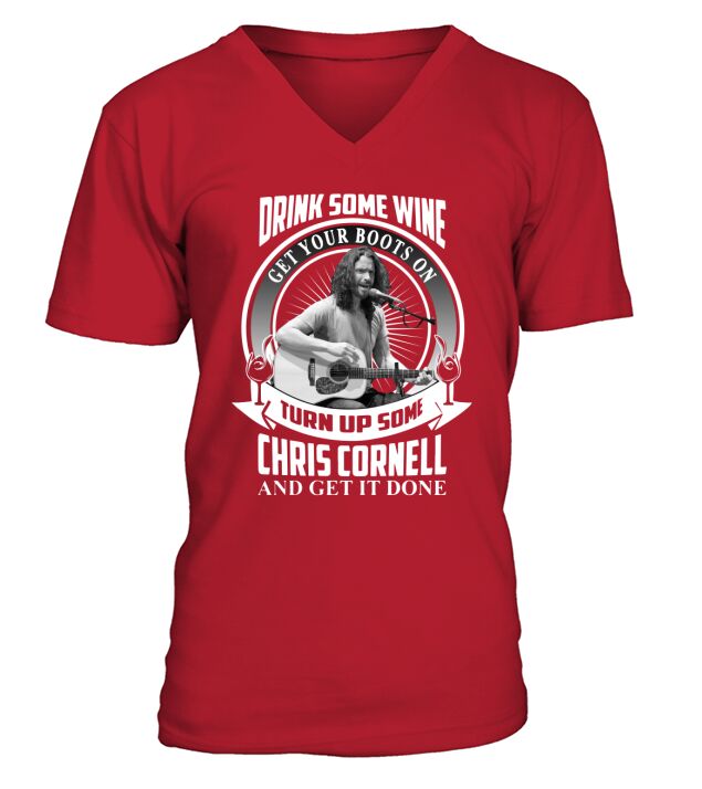 Chris Cornell - Ladies V-Neck V-Neck T-shirt