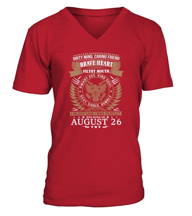 August 26 V-Neck T-shirt