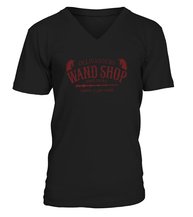 Ollivanders Wand Shop Sign 382 Bc Makers Of Fine Wands V-Neck T-shirt