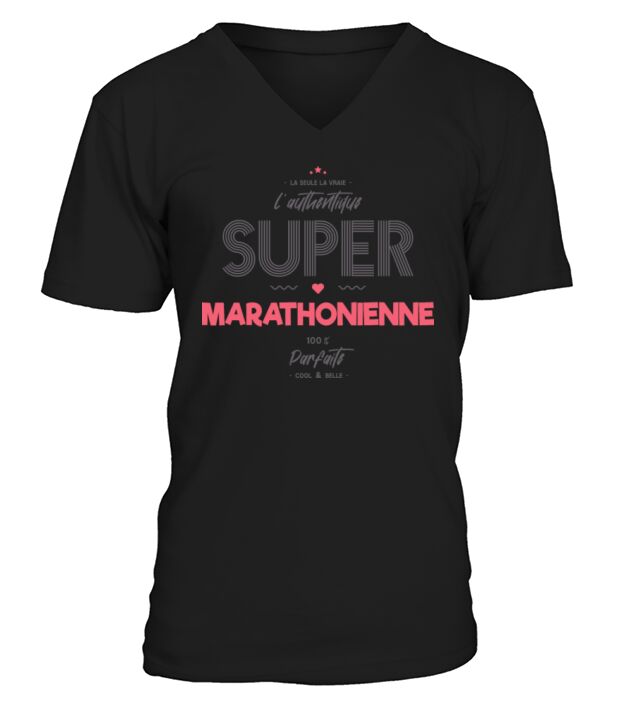 L authentique super marathonienne V-Neck T-shirt