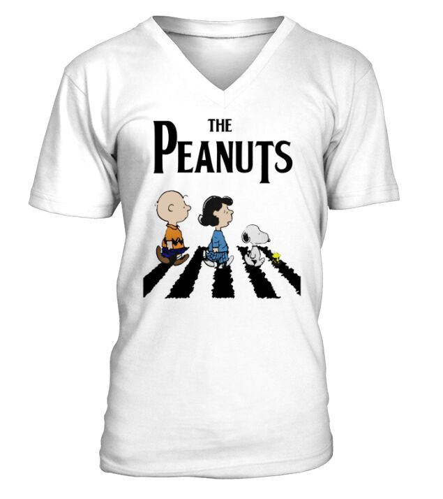 Peanuts Beatles TShirt V-Neck T-shirt
