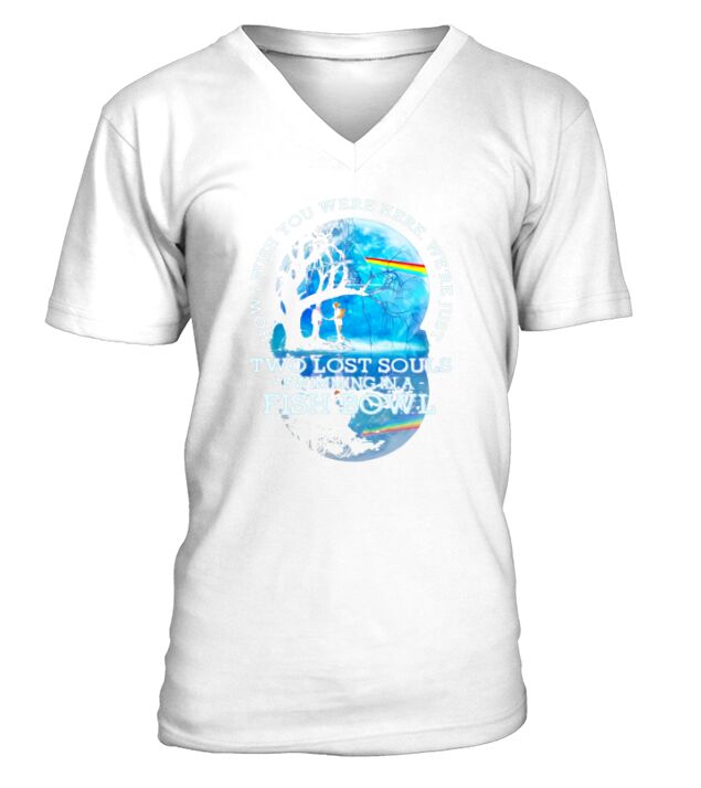 LGBT Pink Floyd how I wish you were here were just two lost souls swimming in a fish bowl V-Neck T-shirt
