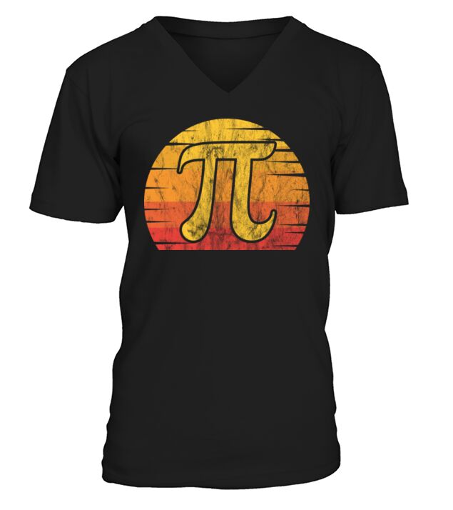 PI Day 2022 Math Lover Mathematics Retro Vintage V-Neck T-shirt