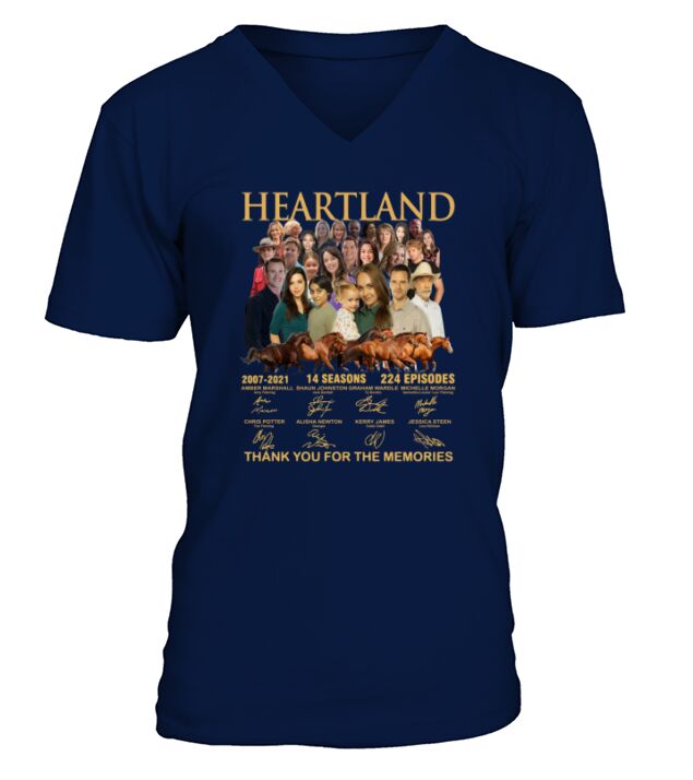 Heartland thank you for the memories signatures V-Neck T-shirt