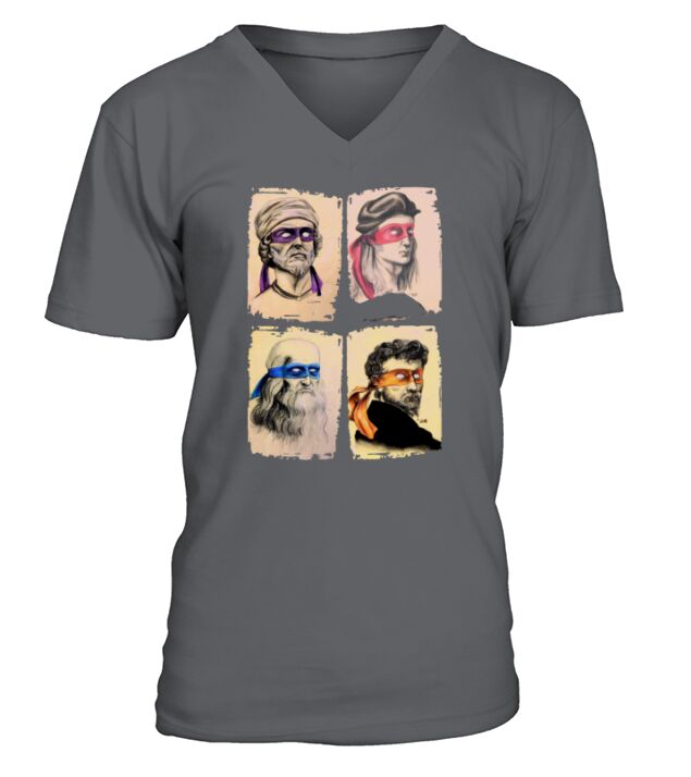 Renaissance-Künstler Ninja Turtles V-Neck T-shirt