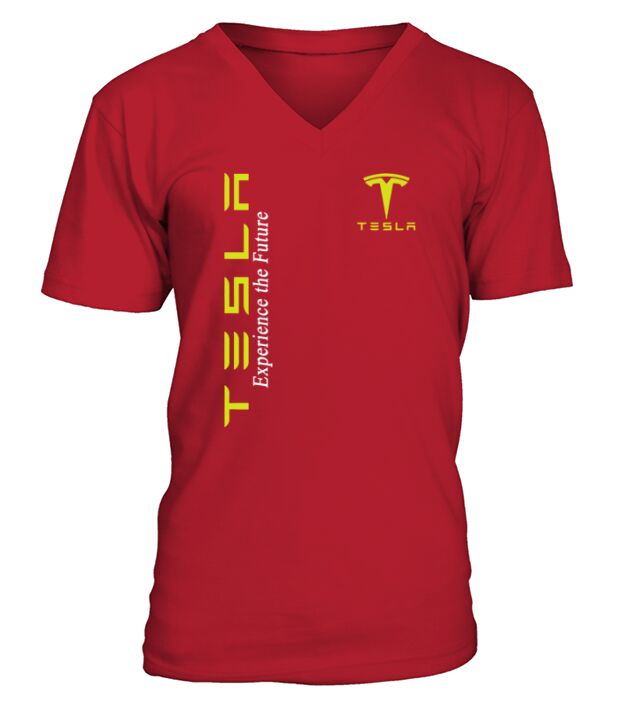 Great Tesla Experience The Future V-Neck T-shirt