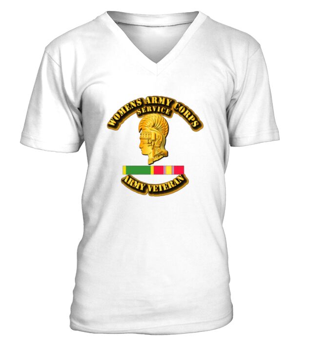 Womens Army Corps Service - w NDSM - WAC T-Shirt SHIRT V-Neck T-shirt
