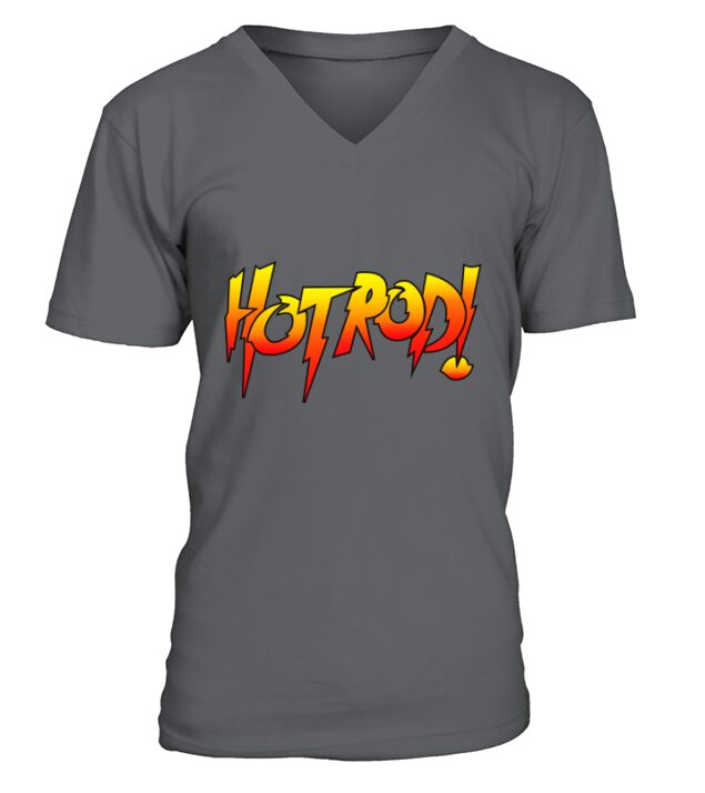 Rowdy Roddy Piper Hot Rod Vintage V-Neck T-shirt