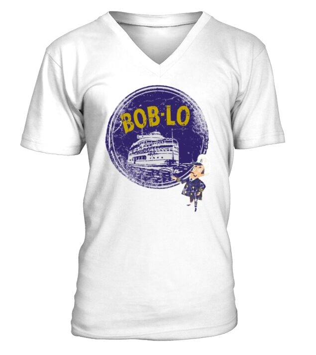 Vintage Retro Classic Cute Detroit Boblo Island  T-Shirt V-Neck T-shirt