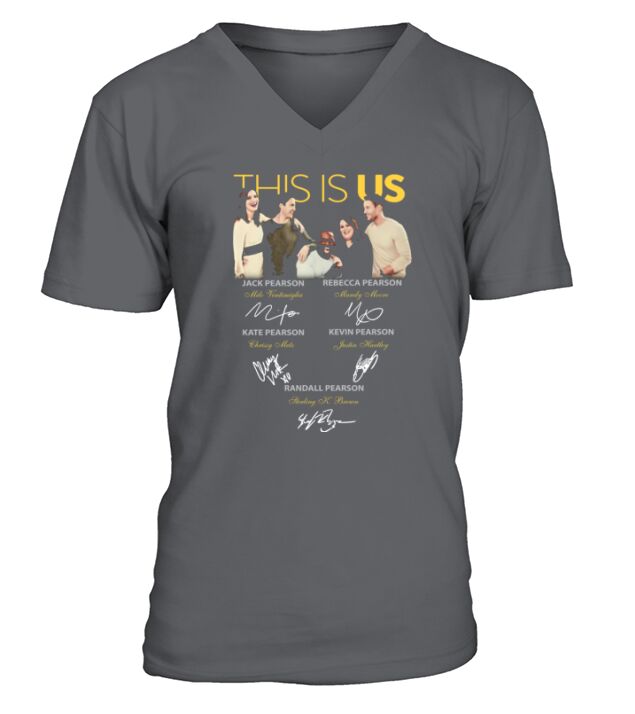 This is Us all signatures Jack Pearson Rebecca Pearson - Coffee Mug (colored) V-Neck T-shirt