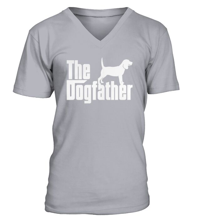 The dog father beagle shirt V-Neck T-shirt