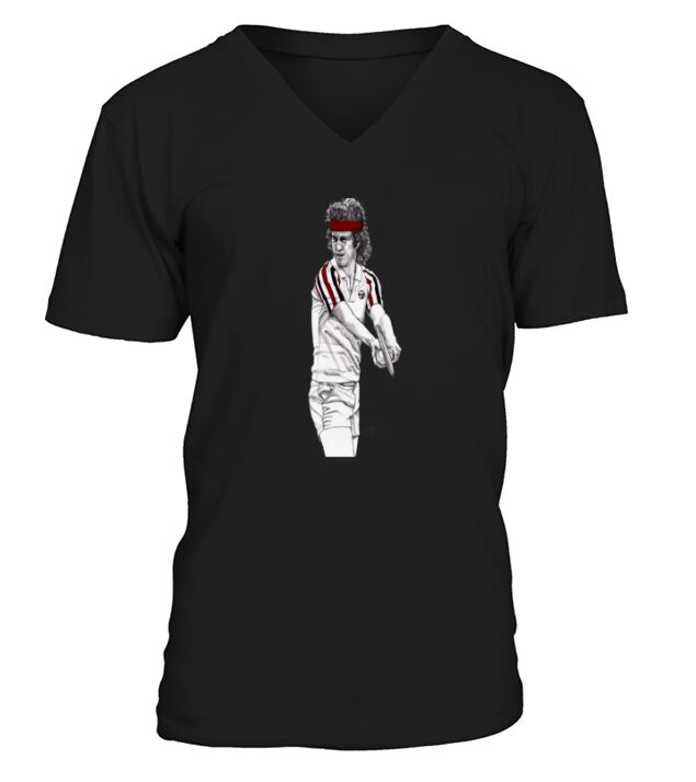 tennis mcenroe V-Neck T-shirt