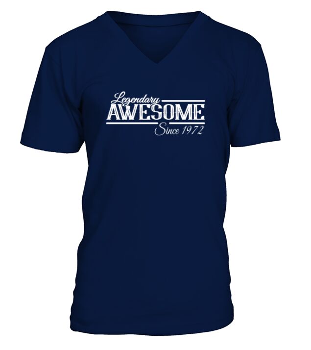 Awesome Since 1972 Birthday Gift Ideas V-Neck T-shirt