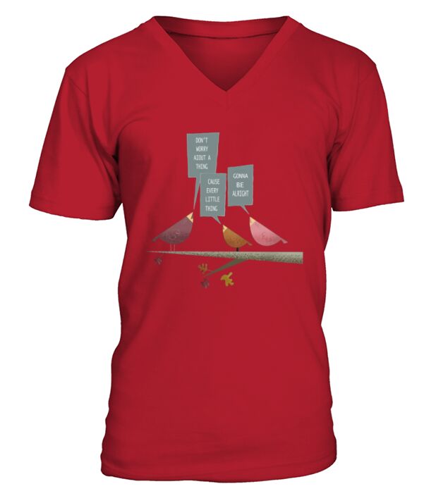 Three little birds - Mug V-Neck T-shirt