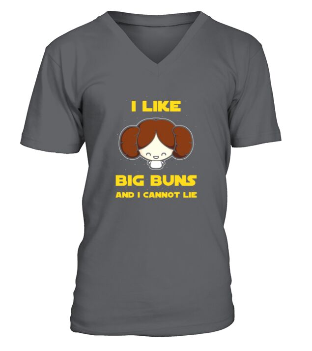 Princess Leia Organa I like big buns and I cannot lie shirt V-Neck T-shirt