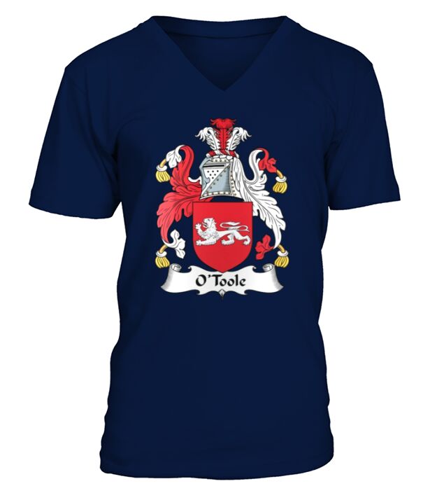 OToole Coat of Arms Irish Family Crests V-Neck T-shirt