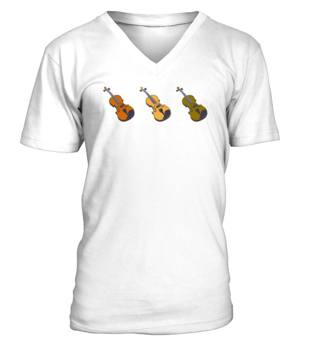 Violin V-Neck T-shirt