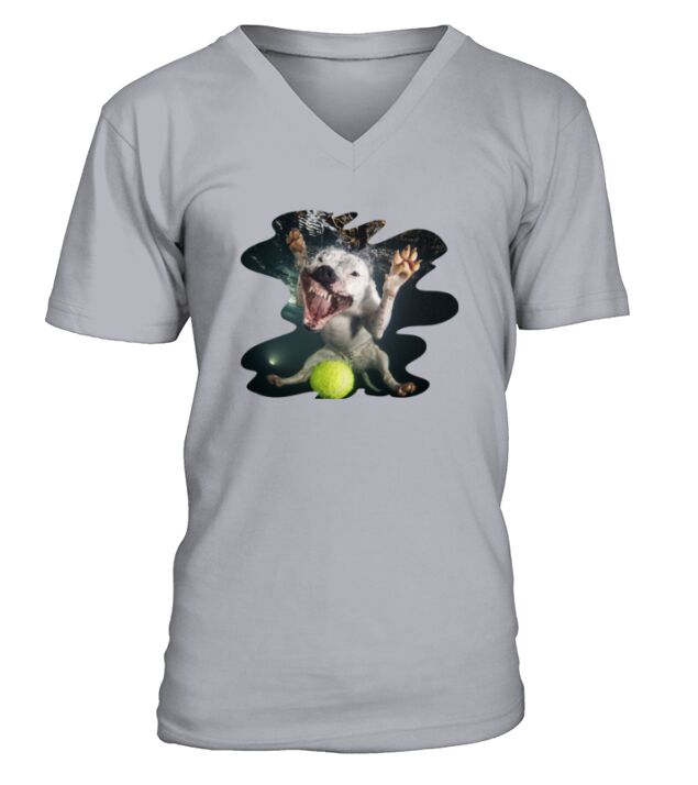 Underwater Dogs Rev by Seth Casteel Hoo V-Neck T-shirt