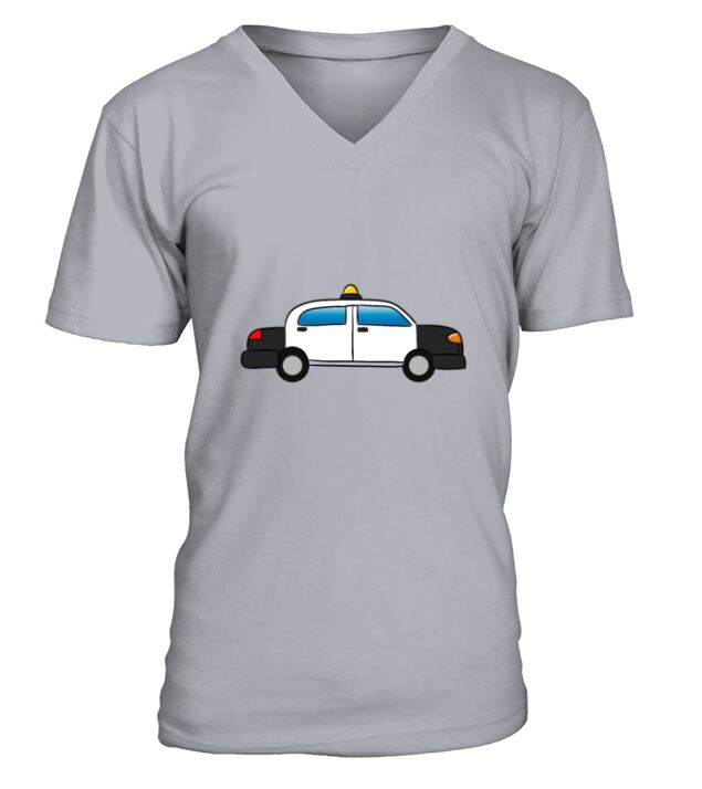 Police car V-Neck T-shirt