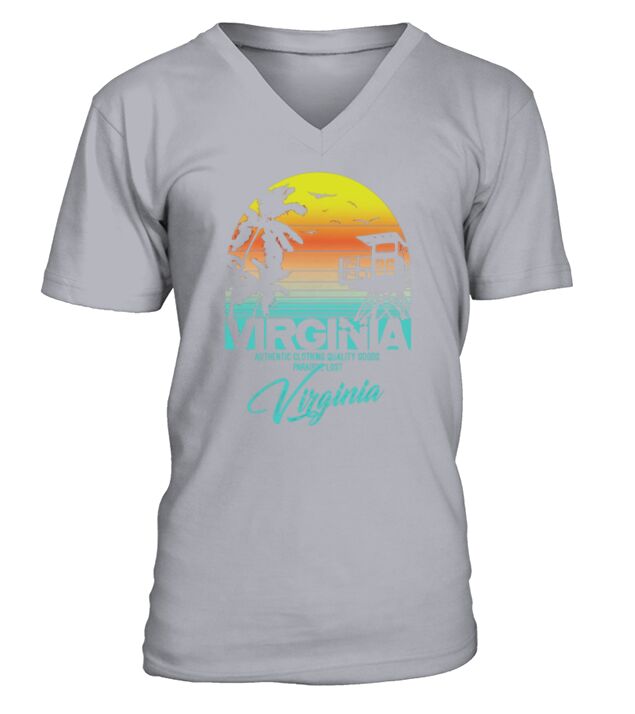 Vintage style Virginia beach shirt V-Neck T-shirt