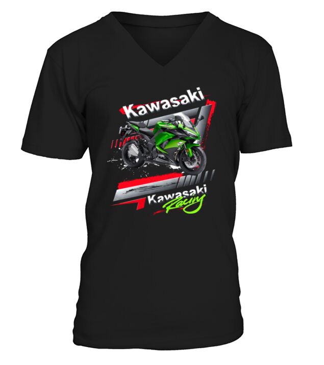 KAWASAKI RACING V-Neck T-shirt