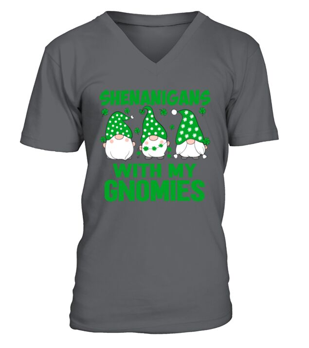 Shenanigans with My Gnomies Cute St Patricks Day G V-Neck T-shirt
